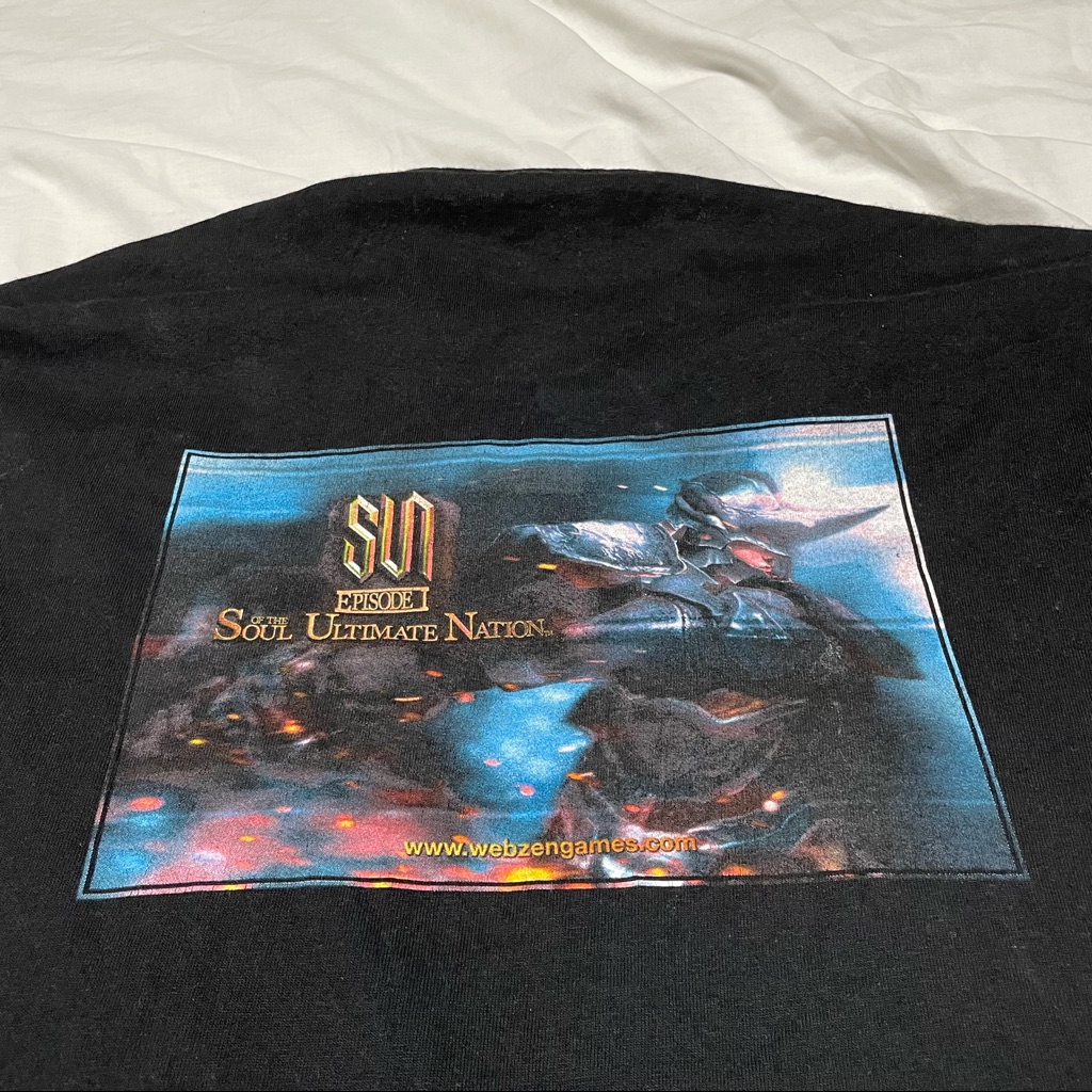 Soul Of The Ultimate Nation Korean Mmorpg Video Game Shirt Size Xl Near Vintage